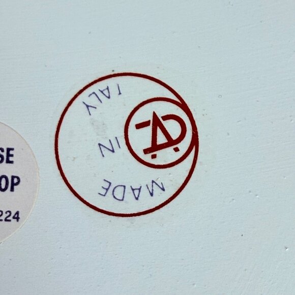 Bergers Italian Vanity Trinket Box Romantic VTG Octagon Enamel Orchid Logo - Picture 16 of 16